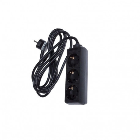 EXT CORD KF-GS-03-A  3X1.5 3M 3P BLACK
