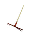 RAKE WITH 14 CURVED TEETH WITH WOODEN H