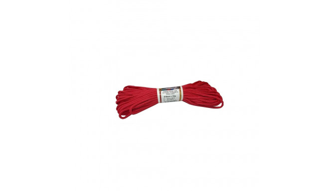 BRAIDED POLYAMIDE ROPE CHERRY 6MM 20M