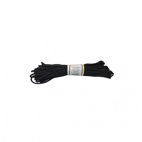 BRAIDED POLYAMIDE ROPE BLACK 6MM 20M