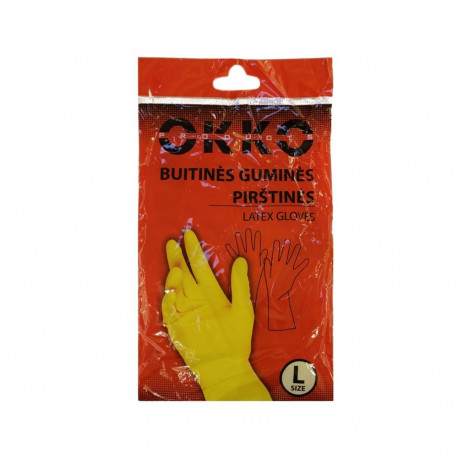 HOUSEHOLD RUBBER GLOVES OKKO L