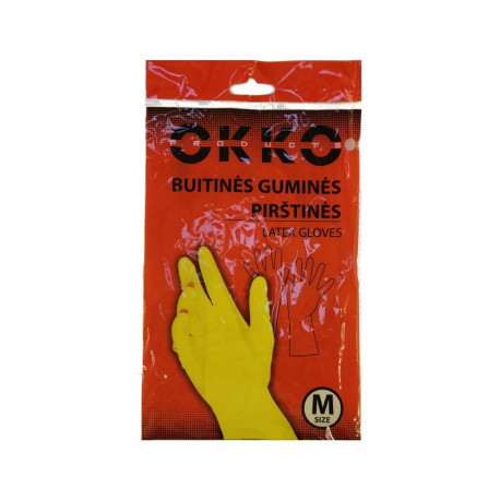 HOUSEHOLD RUBBER GLOVES OKKO M