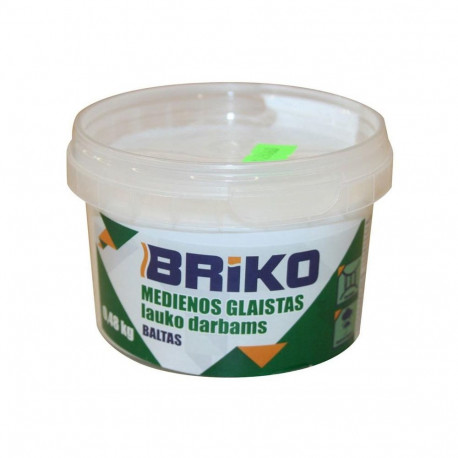 BRIKO välitingimuste puidupahtel valge 0.48kg