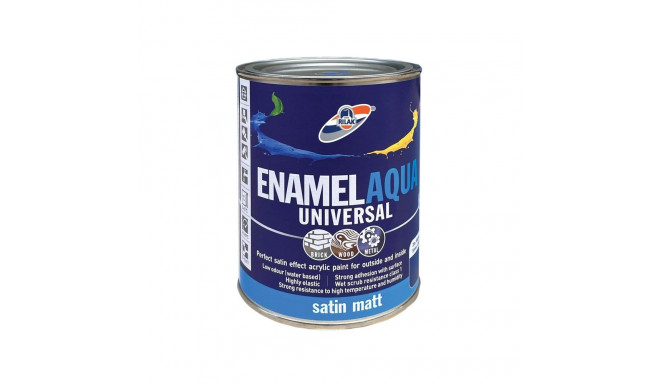 PAINT ENAMEL AQUA MAT DARK BROWN 0.9L