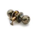 DOOR KNOB LOCK 607 AB WC ANTIQUE BRASS