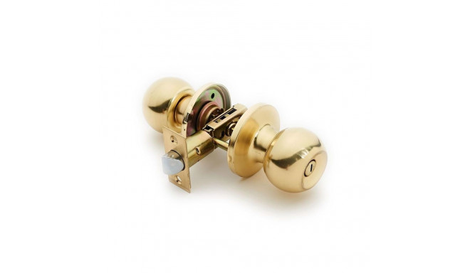 DOOR KNOB LOCK 607 SB WC MAT BRASS