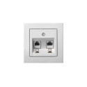 COMPUTER SOCKET 2-WAY WITHOUT FRAME