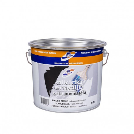SEMI-MATT EMULSION PAINT WHITE 2,7 L