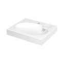 CLARO MINI SET WASHBASIN,DRAIN,BRACK.WH.