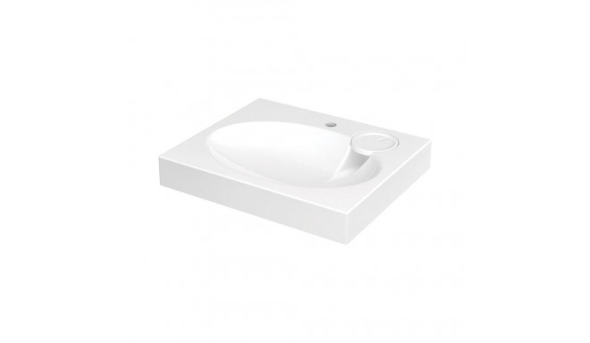 CLARO MINI SET WASHBASIN,DRAIN,BRACK.WH.