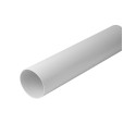 VENTILATION DUCT 125MM 1M ABS WHITE