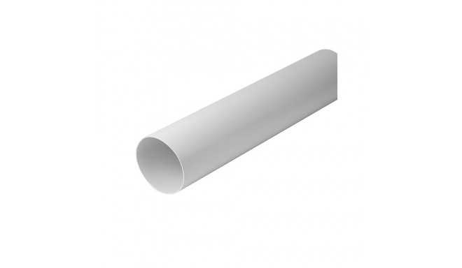 VENTILATION DUCT 125MM 1M ABS WHITE