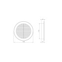 GRILLE VENTILATION D150, BROWN