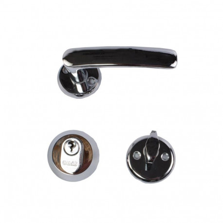 käepide K27+silinder S-PRO+WC komplekt 16mm kroom