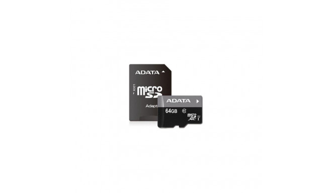microSDXC mälukaart 64GB C10 ADATA PRM