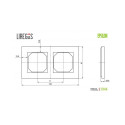 FRAME K14-245-02 2PLACES SHINY GLASS EPS