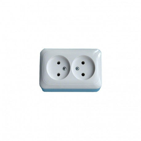 DOUBLE SOCKET valge PKL10-009 LIREGUS