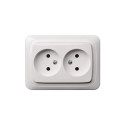 POWERP UND. 2PLUGS WHITE IKL 10-009