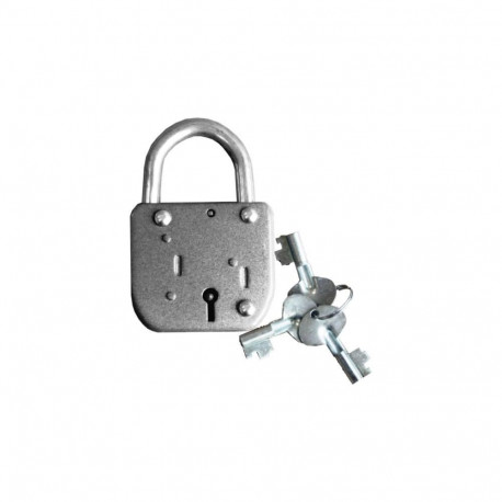 PAD LOCK LOTE 3 KEYS GREY