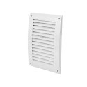 GRILLE PLASTIC ADJUSTABLE 250X170, WHITE