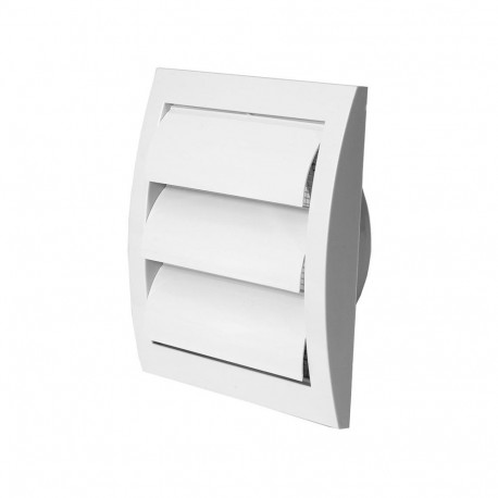 GRILLE WITH SHUTTERS 148X153/D100, WHITE