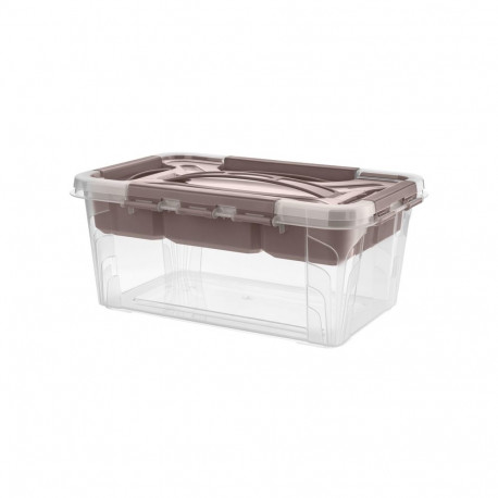 HUBERT_HILDA HOME STORAGE BOX 4.2LTAUPE