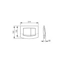 FLUSH BUTTON 9240200 AMBIA WHITE