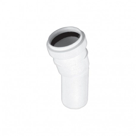 sisemine põlv D40x45° valge PP