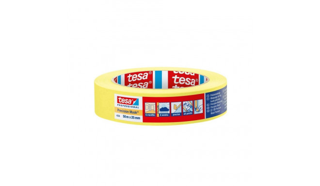 MASKING TAPE YELLOW 25MMX50M 4334 TESA