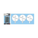 WALL UPRIGHT. DOUBLE SLOT 495 MM GREY
