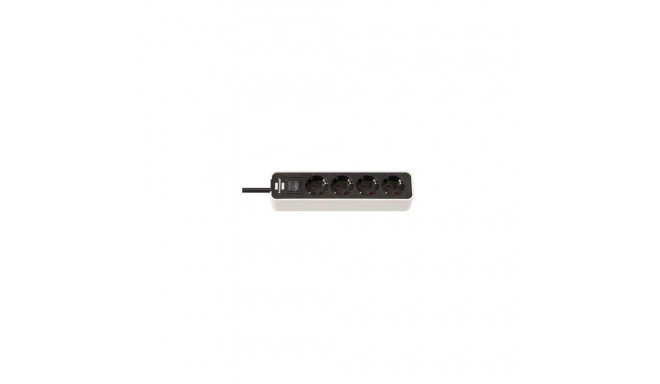 EXT CORD ECOLOR 1153240020 1,5 m 4V must/valge