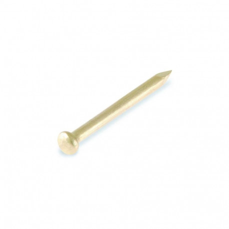 ROU.HEAD NAIL 1,8X20 BRASS/ 30GR