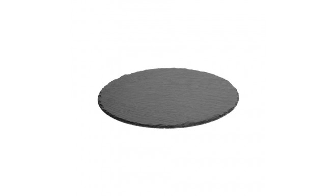 28CM  ROUNDEDSLATE PLATE