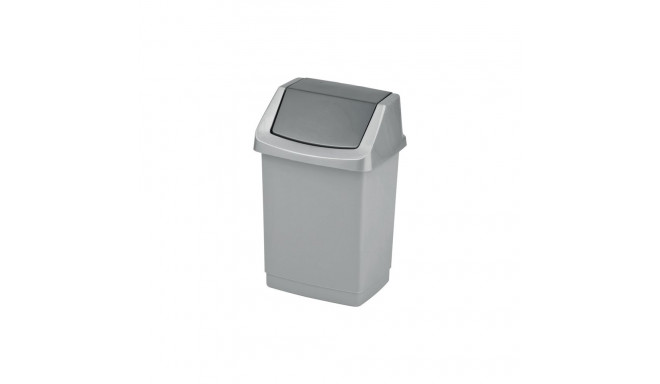 TRASH BIN CURVER CLICK-IT 15L SILVER