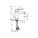 BASIN MIXER LOGIS E MIXER 100 71161000