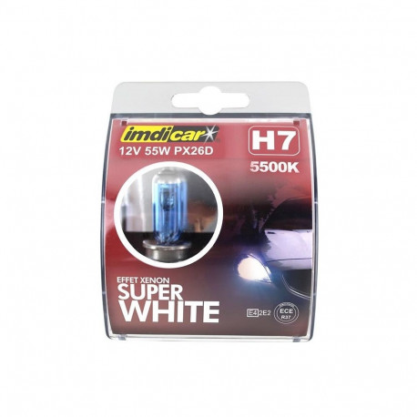 H7 valge autolamp 2 tk