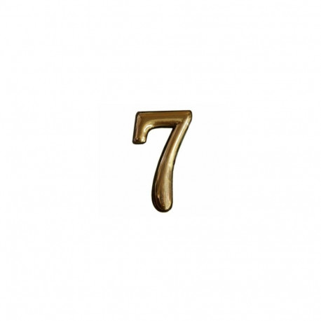 DOOR NUMBER GOLD 7 PLASTM