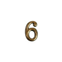 DOOR NUMBER GOLD 6 PLASTM