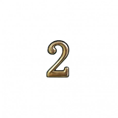 ukse number kuldne 2 plastm