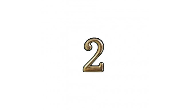 DOOR NUMBERGOLD 2 PLASTM