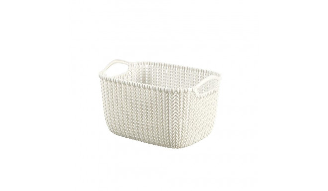 BASKET CURVER KNIT L OASIS WHITE