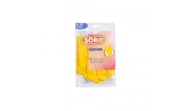 GLOVES SÖKE RUBBER L SIZE YELLOW