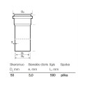 PIPE DIAMETER – 50 0,5 M