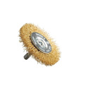 WIRE WHEEL BRUSH (BRASS COATED)