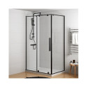 CABIN SHOWER SQUARE BLACK MAT 100x80x195