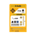 CHIPBOARD SCR T15 3.5X16 YELL ZN(500)