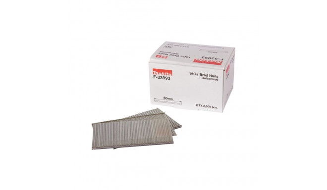 BRAD 16GA 1.6x50mm 2000 tk