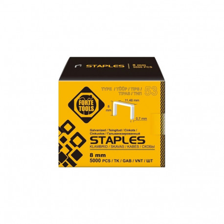 STAPLES 53 tüüp 8mm 5000 tk