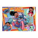 Puzzles 4x100 elements Disney Stitch