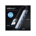 HUB adapter USB 3.0 4in1, USB 3.0, 3x USB 2